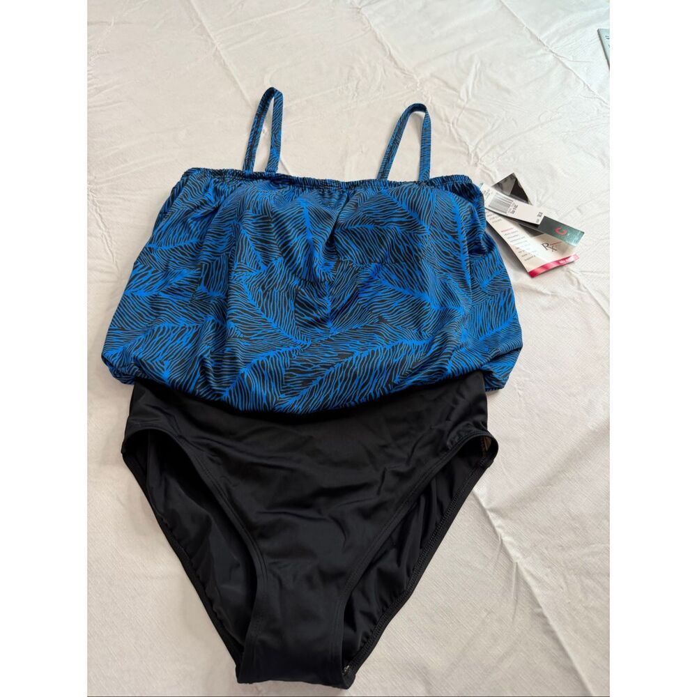 NWT Roxanne Vintage NOS One Piece Bathing Suit Swimsuit Size 18/40C New